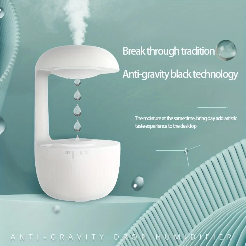 Anti-gravity Air Humidifier Mute Countercurrent Humidifier Levitating Water Drops Cool Mist Maker Fogger Relieve Fatigue